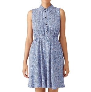 Kate Spade Blue Patterned Midi Dress